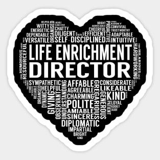 Life Enrichment Director Heart Sticker